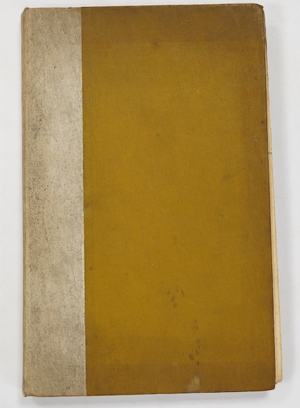 Wilde, Oscar - The Ballad of Reading Gaol, first edition, one of 800 copies on hand-made paper, original cream and ochre cloth, [Mason 371], 8vo, Leonard Smithers, 1898.